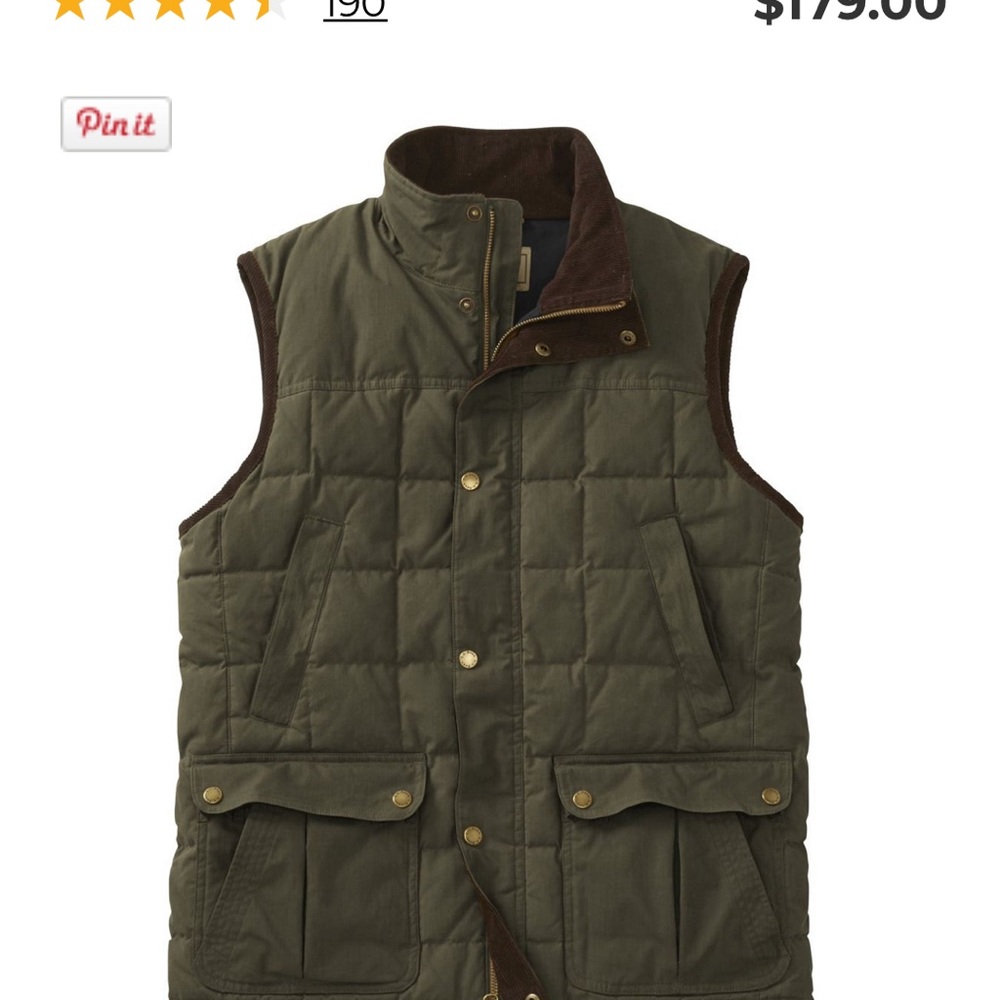 LL Bean quilted vest